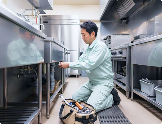 グリストラップ・厨房排水に対応